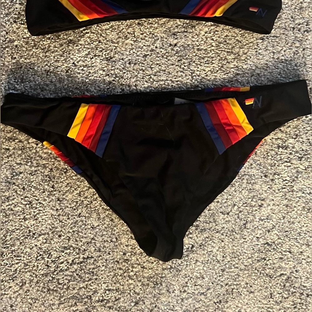 Never worn Aviator Nation bikini sz L bottoms SOLD OUT online
